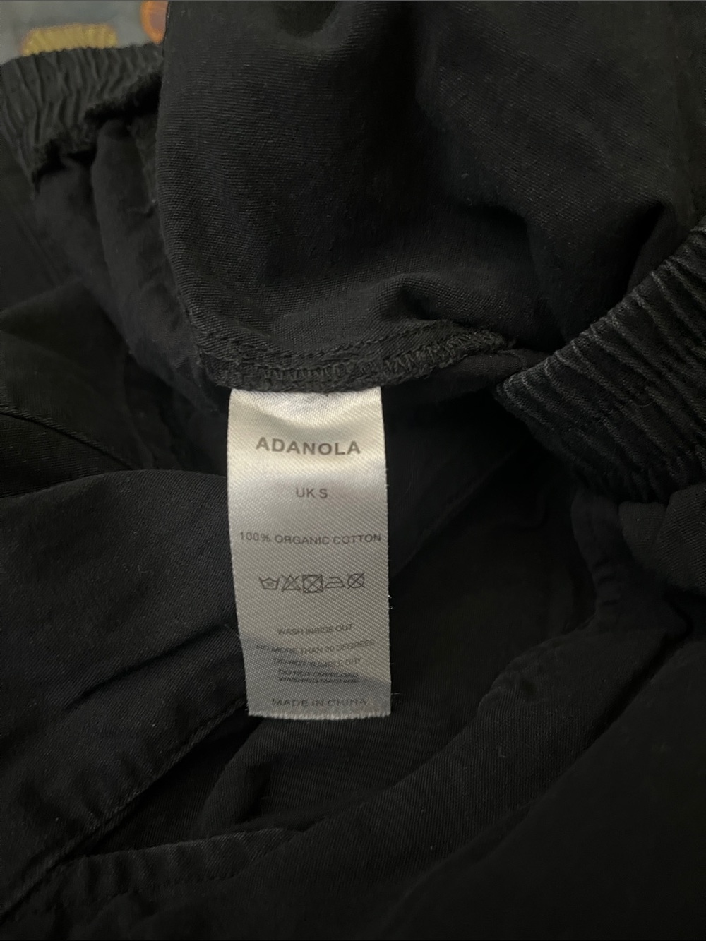 Adanola Black Wide-Leg 100% Cotton Pants - Picture 5 of 5
